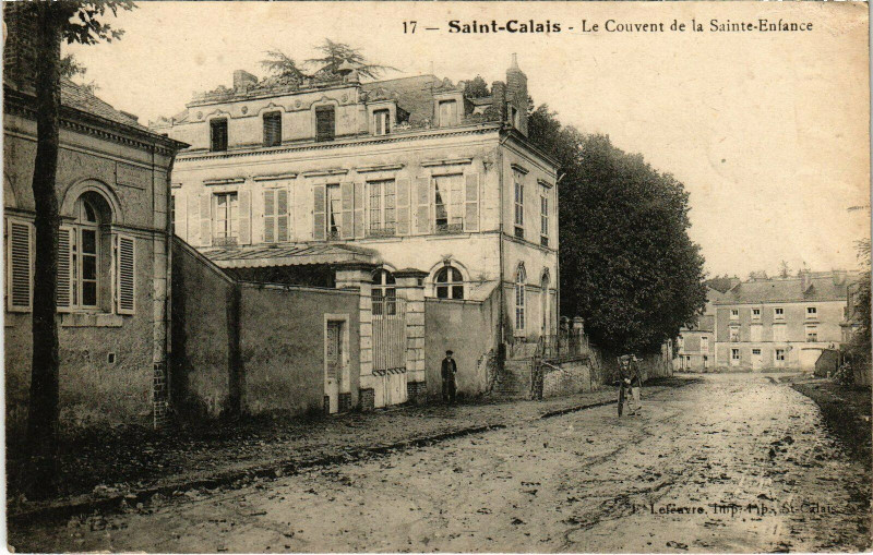 Carte postale ancienne Saint-Calais - Le Couvent de la Sainte-Enfance à Saint-Calais