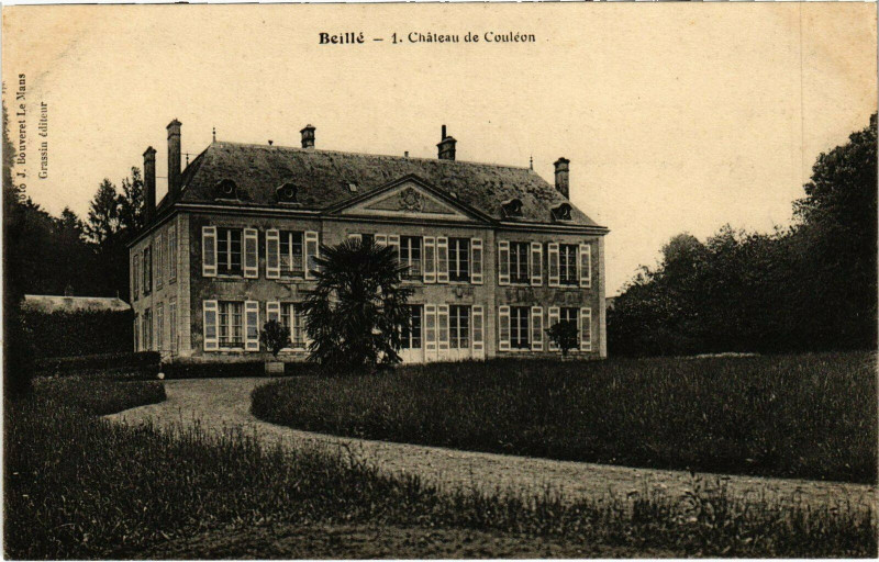 Carte postale ancienne Beillé - Chateau de Couléon à Beillé