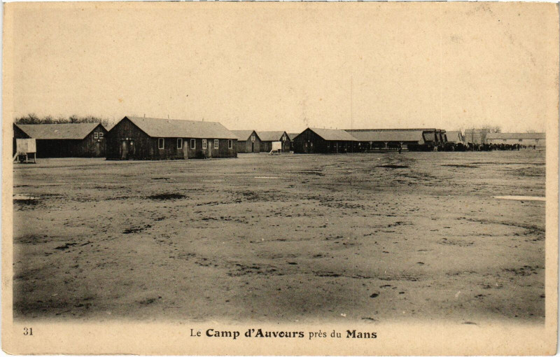 Carte postale ancienne Militaire - Le Mans - Le Camp d'Auvours au Mans