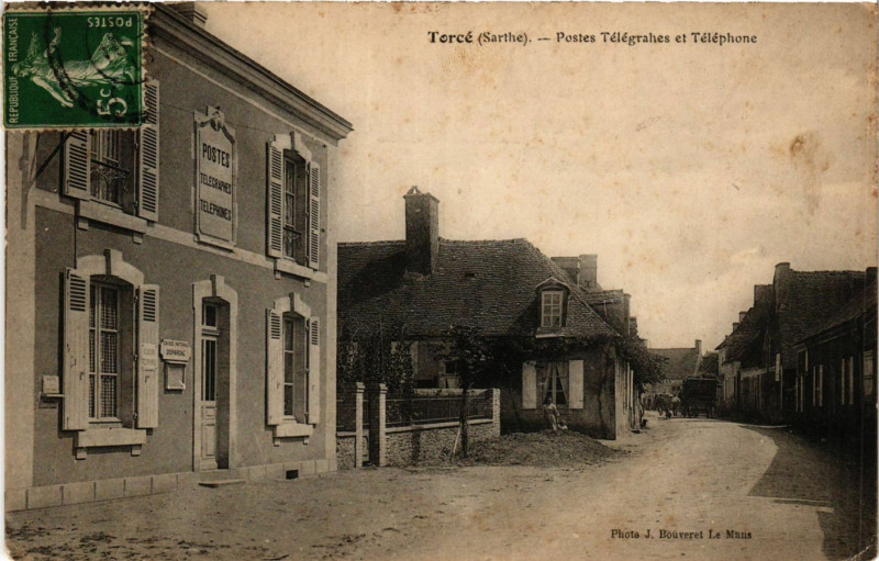 Carte postale ancienne Torce - Postes Telegraphes et Telephone