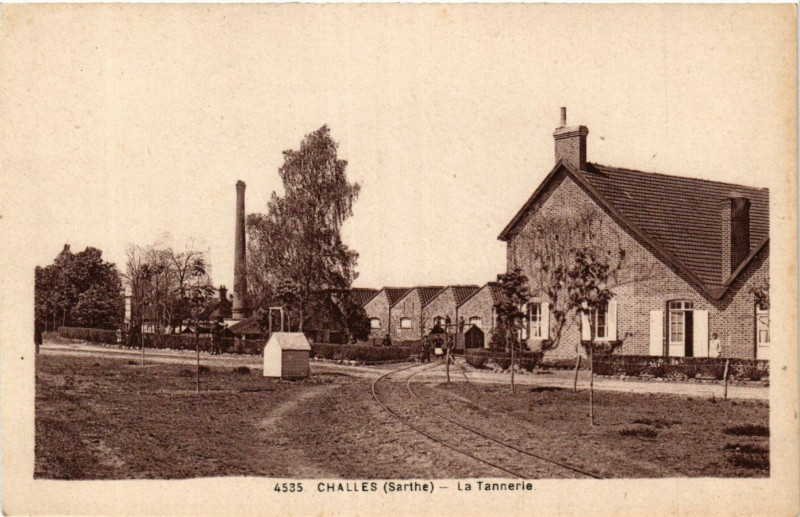 Carte postale ancienne Challes - La Tannerie à Challes