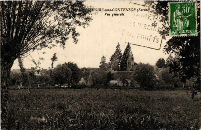 Carte postale ancienne Thoire-sous-Contensor - Vue générale à Thoiré-sous-Contensor