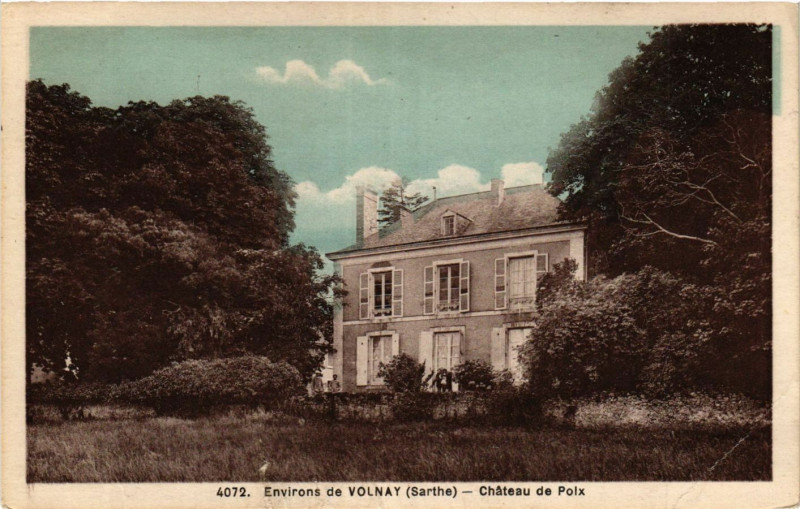Carte postale ancienne Env. de Volnay - Chateau de Poix à Volnay
