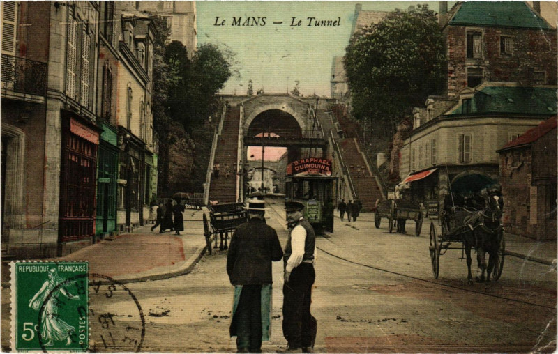 Carte postale ancienne Le Mans - Le Tunnel au Mans