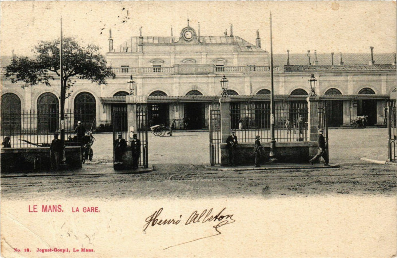 Carte postale ancienne Le Mans - La Gare au Mans
