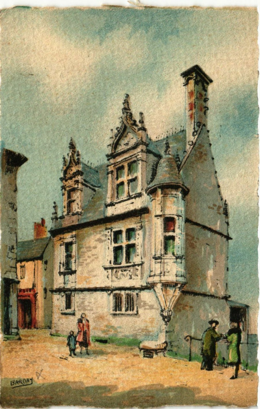 Carte postale ancienne Le Mans Vieilles Maisons de la Rue des Chanoines au Mans