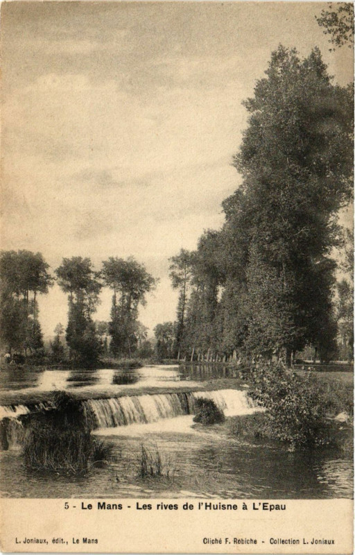 Carte postale ancienne Le Mans - Les Rives de l'Husine a L'Epau au Mans