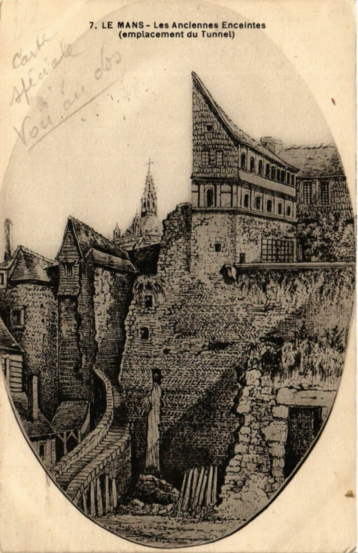 Carte postale ancienne Le Mans - Les Ancienne Enceintes au Mans