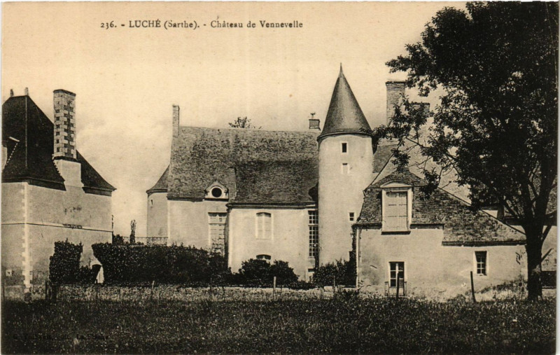 Carte postale ancienne Luche - Chateau de Vennevelle