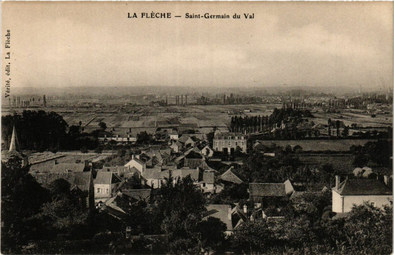 Carte postale ancienne La Fleche - Saint-Germain du Val à La Flèche