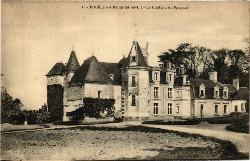 Carte postale ancienne Boce pres Bauge - Le Chateau de Parpace