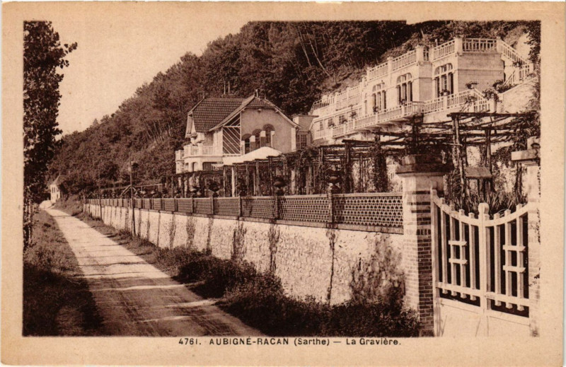 Carte postale ancienne Aubigne-Racan - La Graviere à Aubigné-Racan