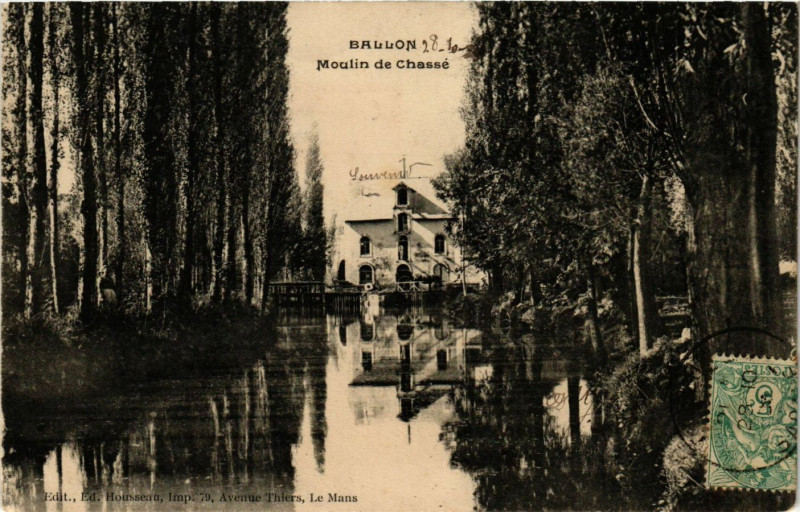 Carte postale ancienne Ballon - Moulin de Chasse