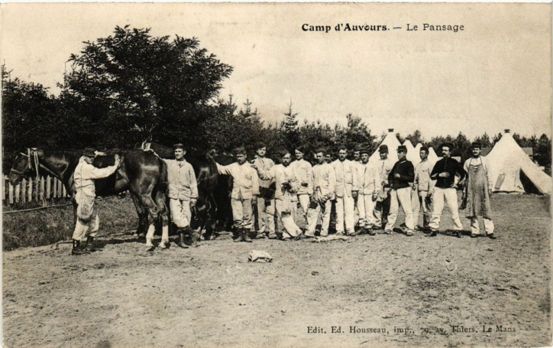 Carte postale ancienne Camp d'Auvours - Le Pansage