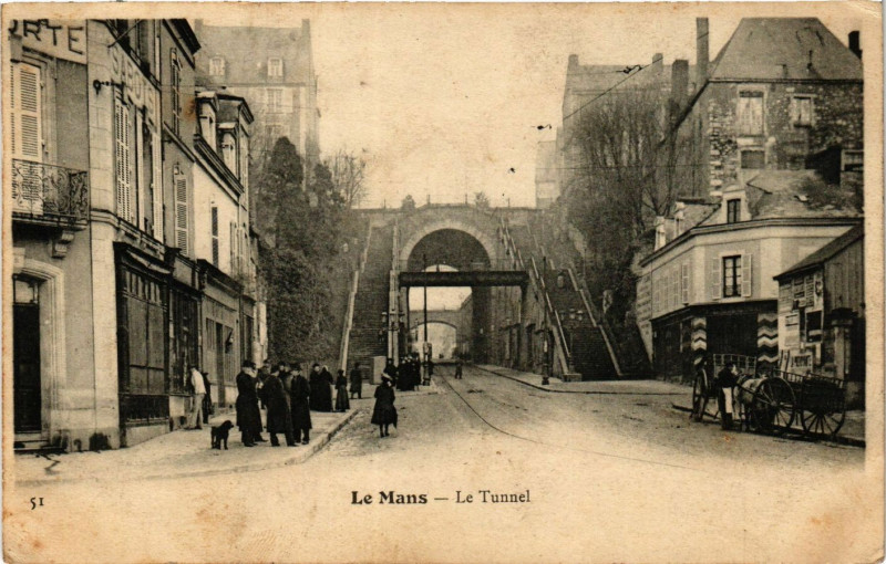 Carte postale ancienne Le Mans - Le Tunnel au Mans