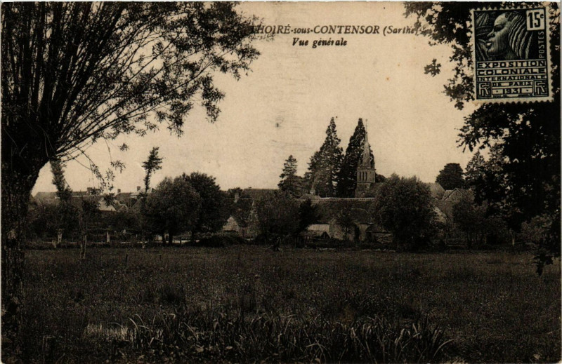 Carte postale ancienne Lhoire-sous-Contensor - Vue générale