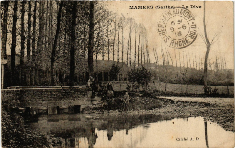 Carte postale ancienne Mamers (Sarthre) - La Dive à Mamers