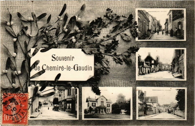 Carte postale ancienne Souvenir de Chemire-le-Gaudin à Chemiré-le-Gaudin