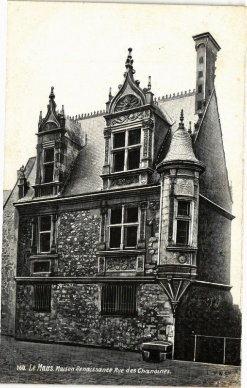 Carte postale ancienne Ed. Aqua 160 Le Mans Maison Renaissance au Mans