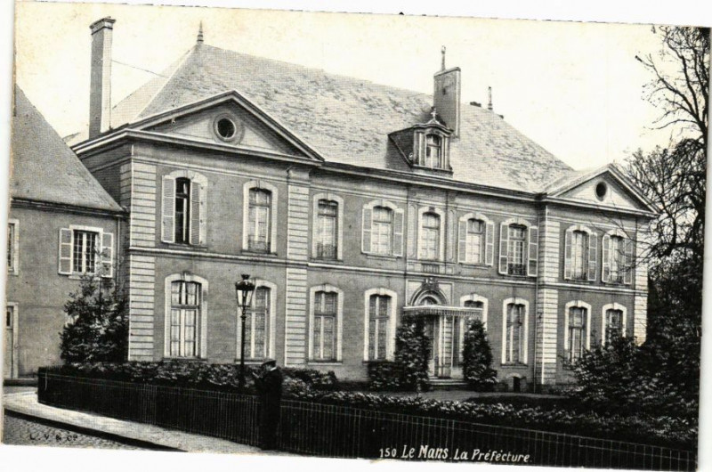 Carte postale ancienne Ed. Aqua 150 Le Mans La Prefecture au Mans