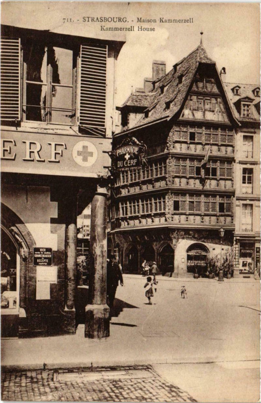 Carte postale ancienne Strasbourg - Maison KammerZELL à Strasbourg