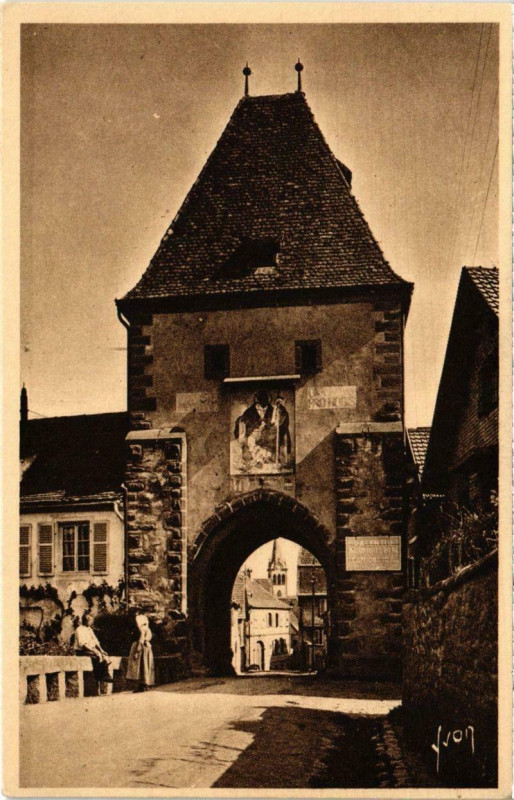 Carte postale ancienne Boersch - La Porte Superieure à Boersch