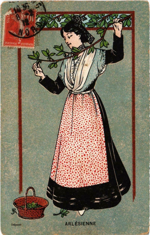 Carte postale ancienne ARLESienne