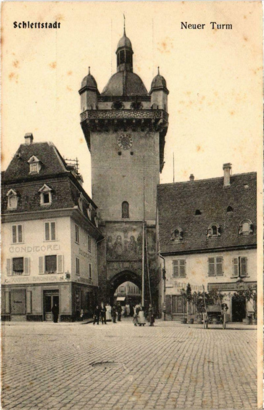 Carte postale ancienne Schlettstadt - Neuer Turm