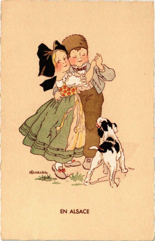 Carte postale ancienne En alsace