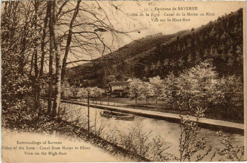 Carte postale ancienne Env. de Saverne - Vallée de la Zorn à Saverne