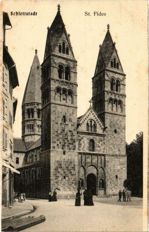 Carte postale ancienne Schlettstadt - Saint-Fides
