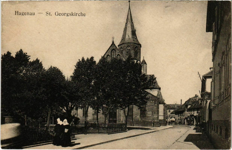 Carte postale ancienne Hagenau - Saint-Georgskirche