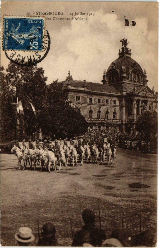 Carte postale ancienne Strasbourg - 14 JULIEt 1919 à Strasbourg
