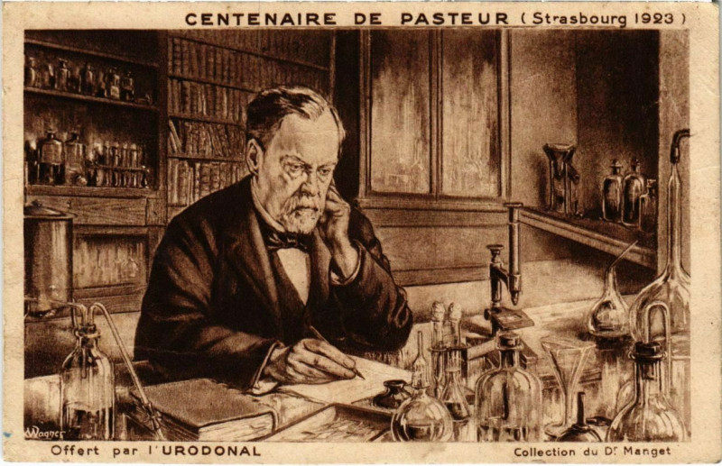 Carte postale ancienne Centenaire de Pasteur