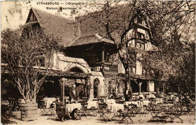 Carte postale ancienne Strasbourg - L'orangerie à Strasbourg