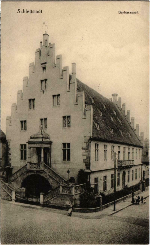 Carte postale ancienne Schlettstadt - Barbarasaal