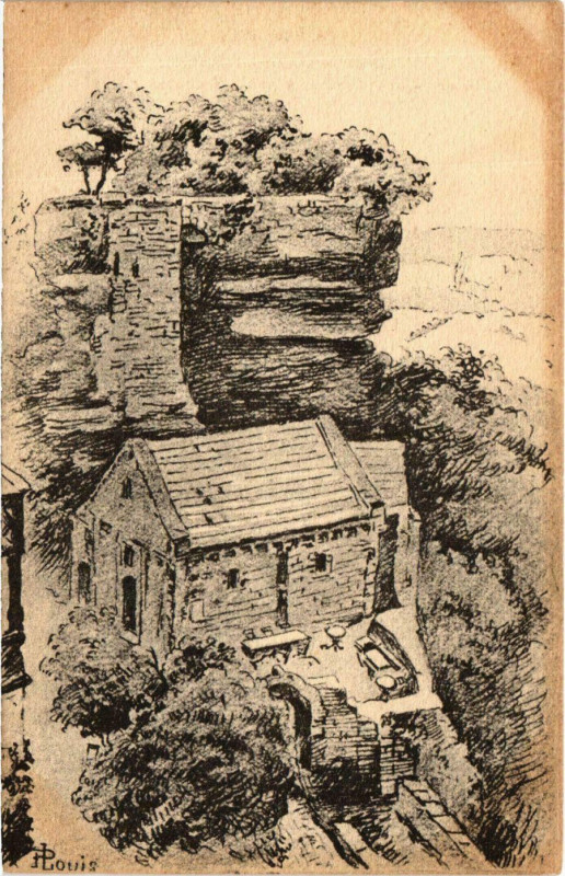 Carte postale ancienne Le Haut Barr à Barr