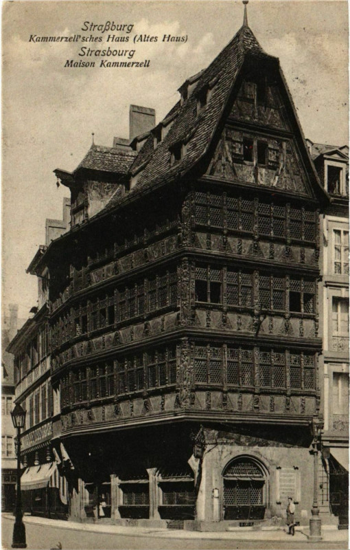Carte postale ancienne Strasbourg Maison Kammerzell à Strasbourg