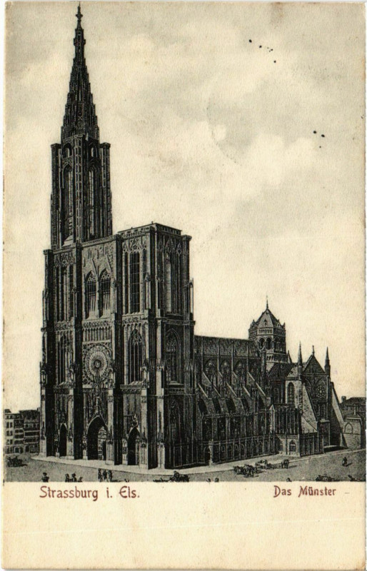 Carte postale ancienne Strasbourg Cathédrale à Strasbourg