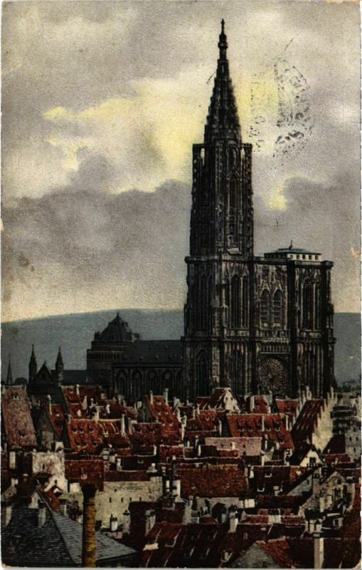 Carte postale ancienne Strasbourg La Cathédrale à Strasbourg