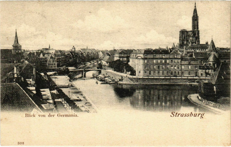 Carte postale ancienne Strasbourg Vue Generale à Strasbourg