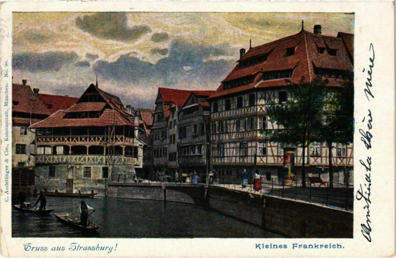Carte postale ancienne Strasbourg La Petite France à Strasbourg