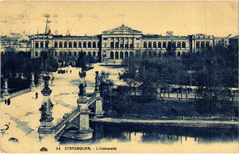 Carte postale ancienne Strasbourg L'Université à Strasbourg