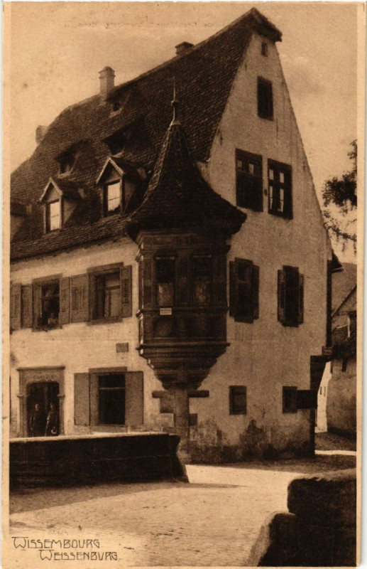 Carte postale ancienne Wissembourg - Weissenburg - Maison - Haus à Wissembourg
