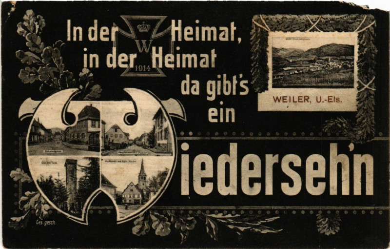 Carte postale ancienne Weiler U.-Els. - Scenes