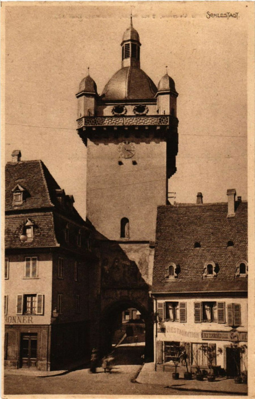 Carte postale ancienne Selestat - Selestat - Schlestadt - Scene à Sélestat