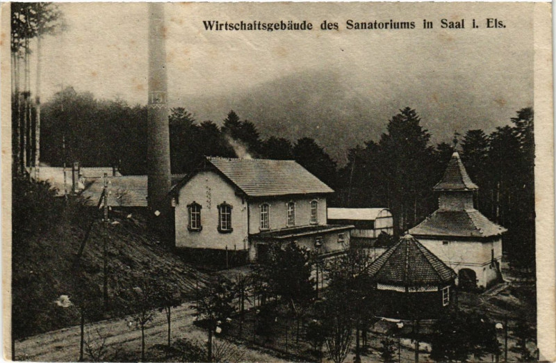 Carte postale ancienne Saales - Saal i. Els. - Wirtschaftsgebaude des Sanatorium à Saales