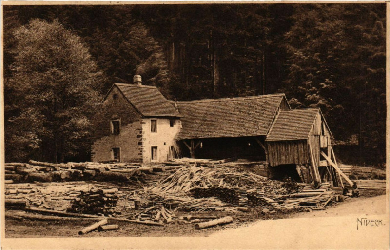 Carte postale ancienne Nideck - Scene