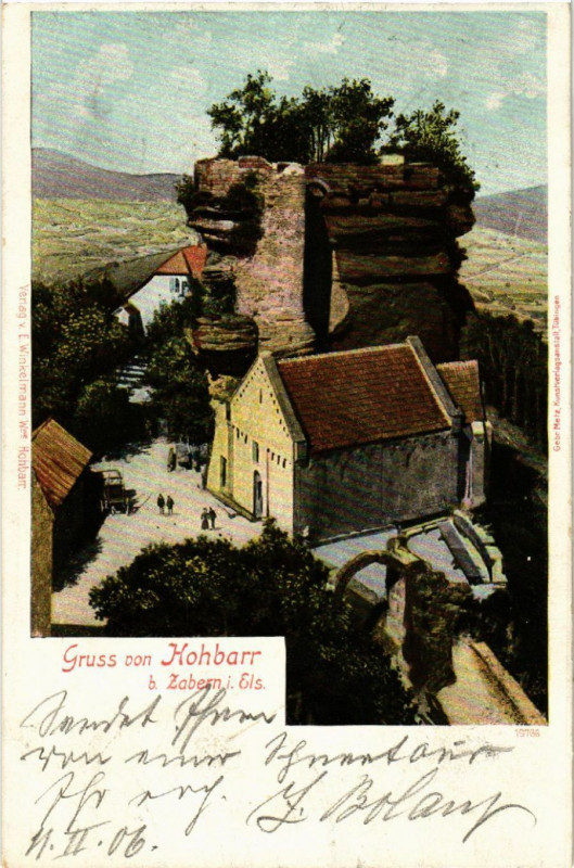 Carte postale ancienne Hohbarr - Hohbarr b. Zabern i. Els. - Scene à Barr