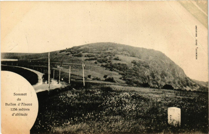Carte postale ancienne Ballon D'Alsace - Sommet du Ballon D'Alsace